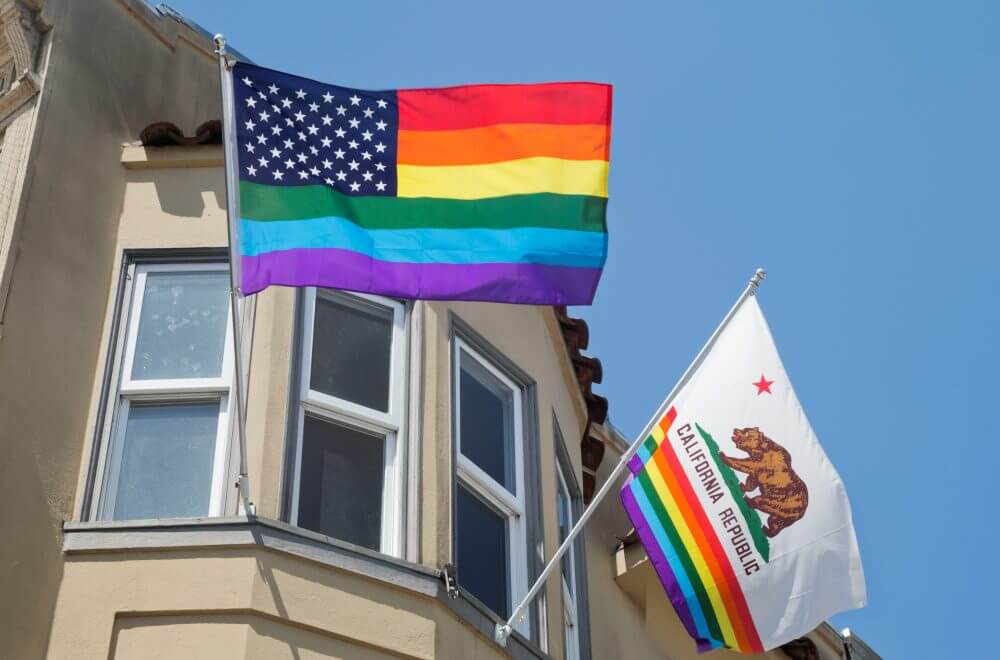 LGBTQ flag in the Castro