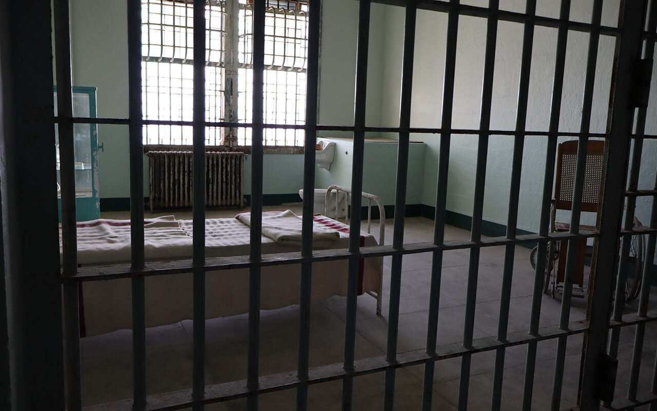 Prison cell on Alcatraz