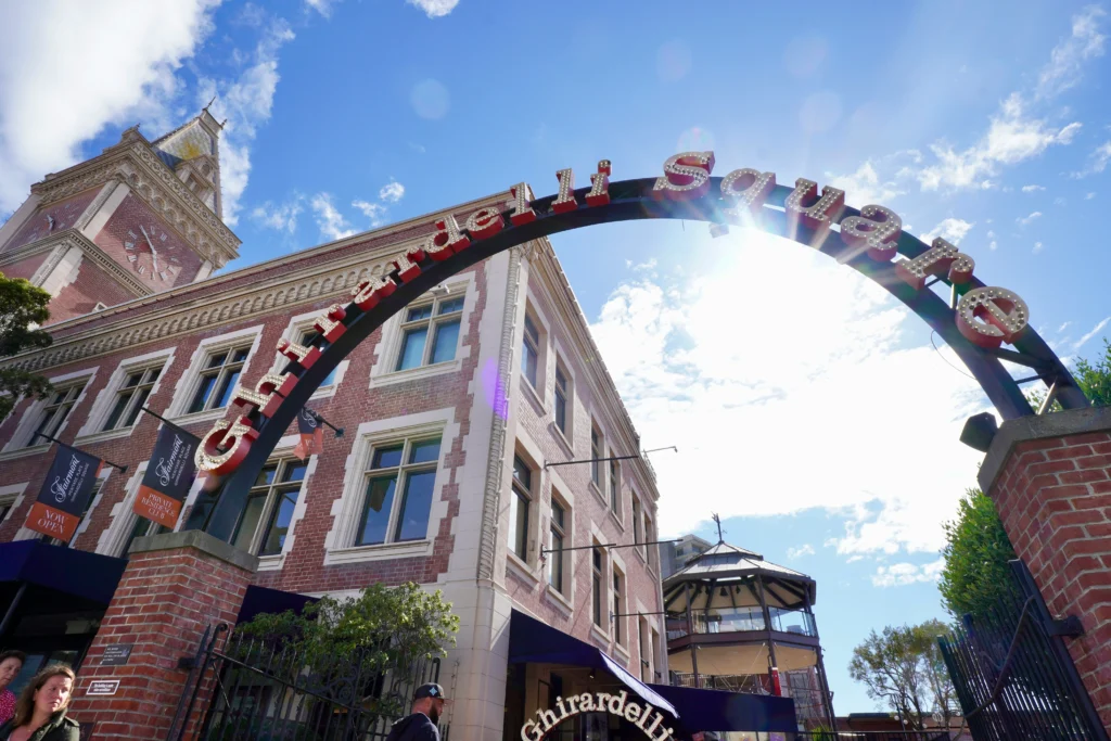 Ghirardelli Square sign in San Francisco