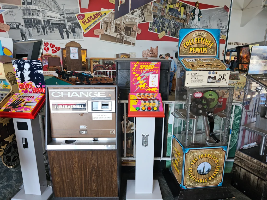 Arcade games at Musee Mecanique